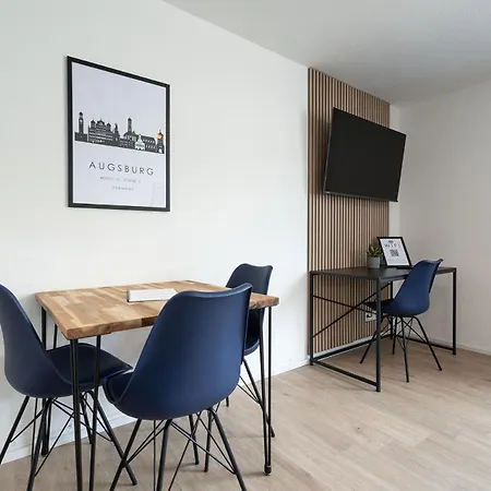 Neu Mozarthaus Center Netflix Arbeitsplatz Appartement Augsbourg