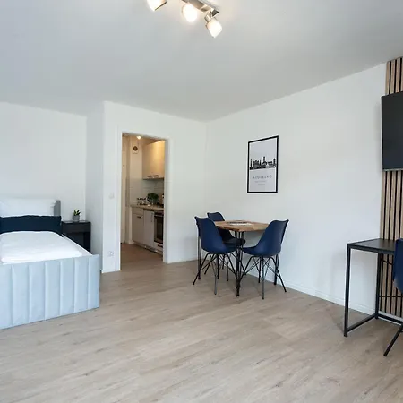 アパート Neu Mozarthaus Center Netflix Arbeitsplatz アウグスブルク